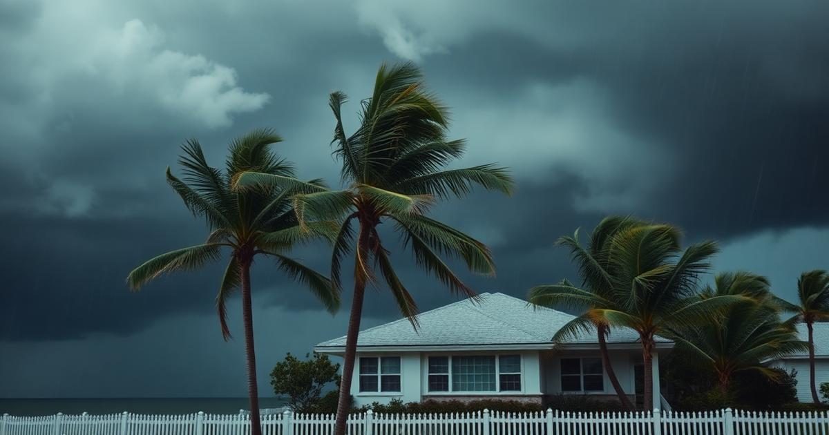 Boarded-up coastal home before a hurricane representing a percentage-based hurricane deductible on the dwelling
